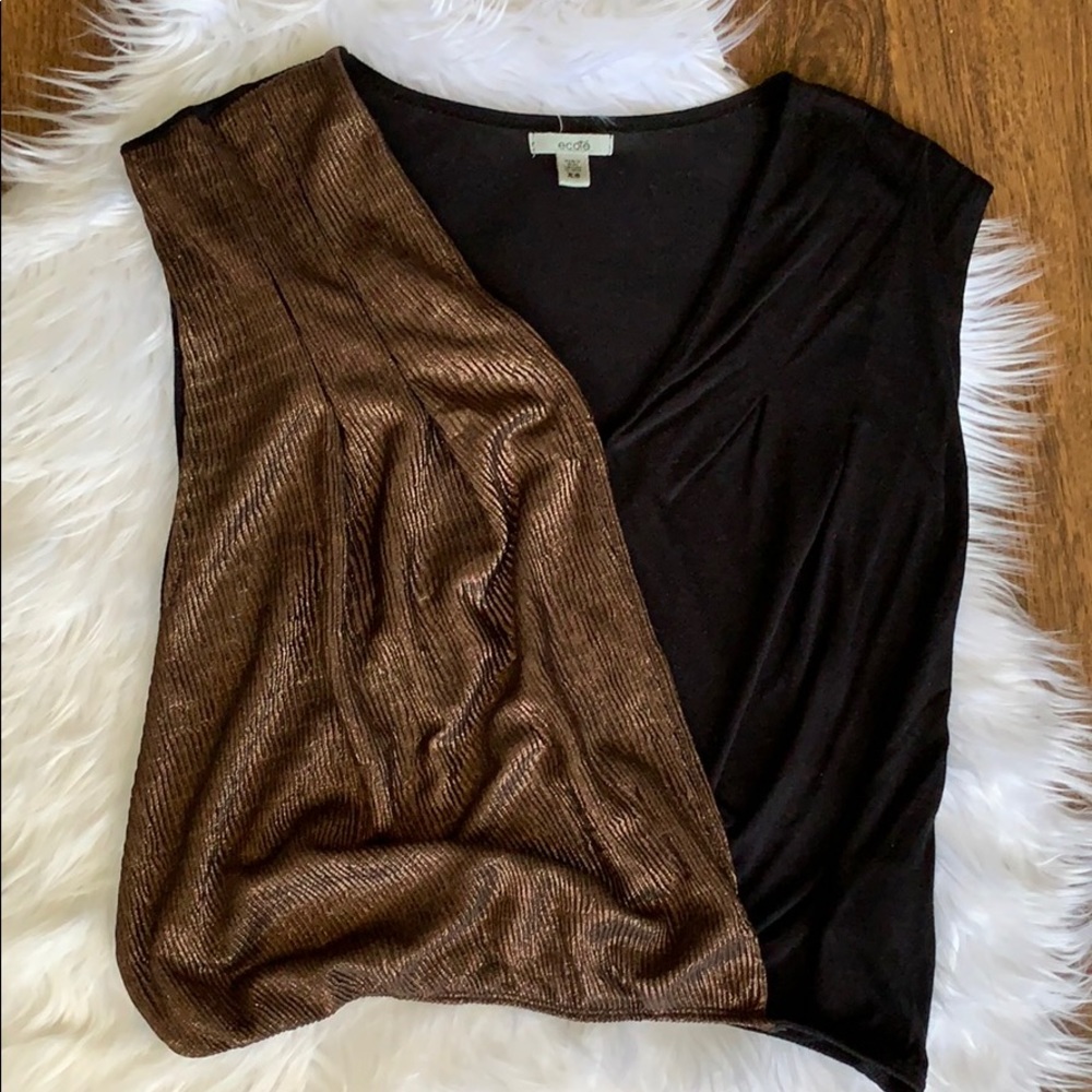 Black and Brown Top
